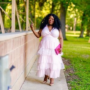 NWT LoveShackFancy for Target Plus Size Pink Dress